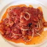 魚介類のトマトソース