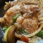 KOBUTA - ロース生姜焼きのアップ