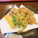 Shinano E - サクサクの舞茸天に満足です。