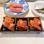 浜松町 たれ焼肉のんき - キムチ盛り合わせ