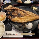 Kanazawa Chuuou Ichiba Shokudou - 羅臼ブランドの真ほっけ定食　1350円