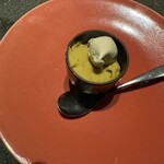 ete - マスカルポーネ、さつまいも、チョコのムースと黒ビールのアイス