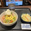 Yoshinoya - ポテトサラダ、お新香