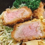てふちん亭 - お肉はとても柔らかいです。ソースは甘くありません。