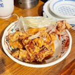 Daichan - 大ちゃん名物‼︎とりあえず〈鶏の唐揚げガーリック〉（小）@¥414