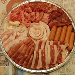 焼肉ぐりぐり家  PREMIUM本庄店 - 焼肉オールスターセット1kg (税込)3,200円 (2024.01.14)