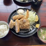 かつ丼多勝 - ミックスフライ①