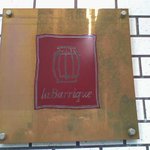 リストランテ ラ・バリック トウキョウ - 坂田ビル駐車場前の看板