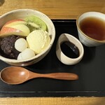 甘味処 あかちゃ家 - クリームあんみつ