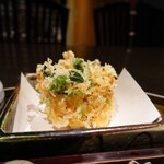 生そば 清助 - 桜海老と三つ葉のかき揚げ【小】