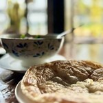 ร้าน บ้านป้าหนู - แกงเขียวหวาน + โรตี（グリーンカレー＋ロティ）