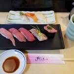 Sushi zammai - 極上本まぐろ五貫にぎり。