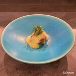 カーサ・デル・チーボ - 姫貝のリゾット･アル･サルトと北寄貝のアッロスティーレ 北寄貝のスキューマ