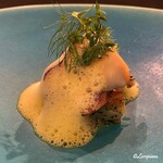 カーサ・デル・チーボ - 姫貝のリゾット･アル･サルトと北寄貝のアッロスティーレ 北寄貝のスキューマ