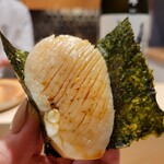 鮨 富かわ - 平がい 手巻き かなり大きい