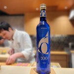 鮨 富かわ - 最初の白い濁りの入った 少し 炭酸味のある 乳酸菌入りの 6時