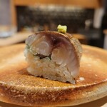 鮨 富かわ - 鯖の炙り 棒寿司