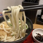 麺家明石 - 朝定食 うどん（麺リフト）