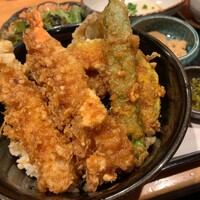 くずし割烹 天ぷら竹の庵 東銀座店 - 海老・鱚・カボチャ・茄子・万願寺とうがらし