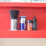 ラーメン二郎 - 卓上の様子