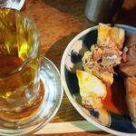 宇ち多゛ - 初日、早く出て来るナマ（アブラとレバボイル)お酢です