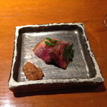 焼鳥 市松 - 河内鴨の山椒焼 あけがらし