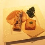 中国料理 豪華 - 北京ダックとトーストと海老の重ね揚げ