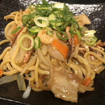 Shanghai style Seafood Yakisoba (stir-fried noodles)