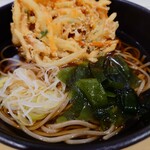 食堂 けやき - ワカメと薬味の葱が添えられています。