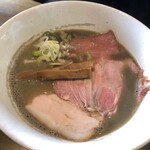 拉麺太极 - 奥さんの鶏1煮干し9の限定麺。鶏出汁の旨みと煮干しのエグ味が旨い！