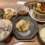 musi-vege+ - おろし竜田と豆腐ハンバーグ(ご飯大盛り) 1,188円(税込)