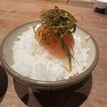 赤坂 こみかん - 裏メニュー？明太ご飯　となりの人が頼んでいたので便乗笑