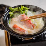GINZA KUKI - 金目鯛とタラバガニの味噌酒粕鍋