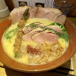 麺巧 潮 上野製麺所 - 「鶏白湯そば 極白」(1390円)