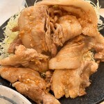 まるやま食堂 - バラ肉生姜焼き(1500円)