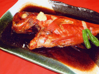 関所茶屋 - 金目鯛の姿煮