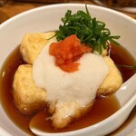 里芋 - 京都豆腐揚げ出し とろろかけ 600円