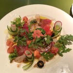 無国籍料理 しま - ぐじ・まぐろのカルパッチョ