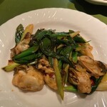 無国籍料理 しま - かき青葱炒め豆豉風味