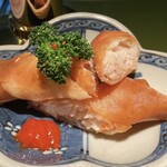 無国籍料理 しま - 海老と百合根のチーズ入り春巻