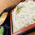 Oguma Udon - メニュー:カツ丼+ざるうどん ¥1,290(税込)