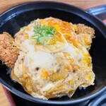 おぐまうどん - メニュー:カツ丼+ざるうどん ¥1,290(税込)