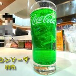 カレーショップ インデアン - メロンソーダ