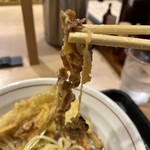 能古うどん - 「肉」と言うけど、この一枚だけしか乗ってない