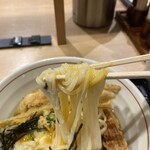 能古うどん - 麺は五島うどんの様な細麺