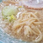 環七土佐っ子ラーメン - 麺の表情など。