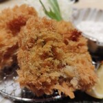 Nadaitonkatsu Katsukura - カキフライ近影。大きくて、サクサク！