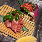西中州焼肉 きらく - 和牛のハラミとサガリ