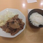 浅草 ときわ食堂 - 生姜焼きにご飯小