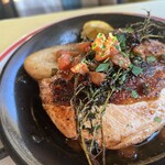 Browned chicken breast with lemon butter from Tsukiji Miyagawa Shoten